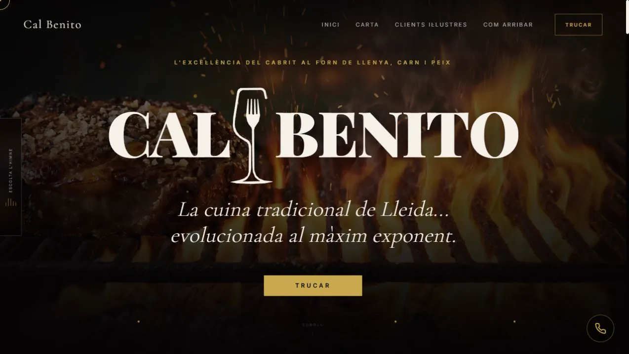 Página de inicio de Cal Benito